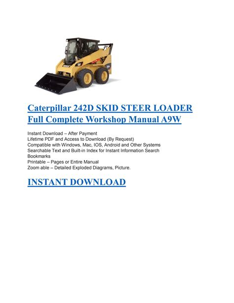 cat 242 skid steer|cat 242d manual.